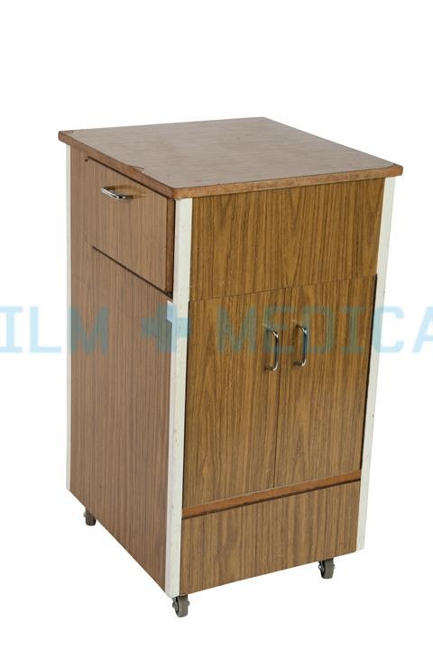 Hospital Bedside Cabinet in Veneer